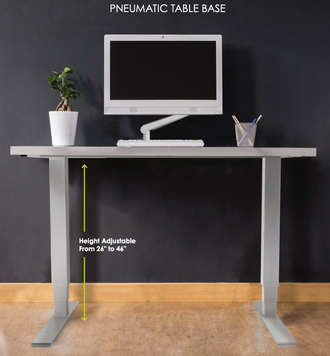 Pneumatic table legs
